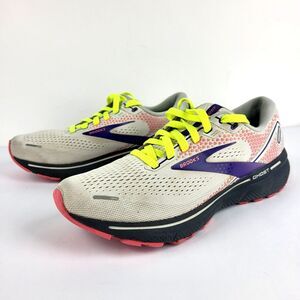 Brooks Ghost 14 Women's Running Shoes White Pink Purple Size 10 M